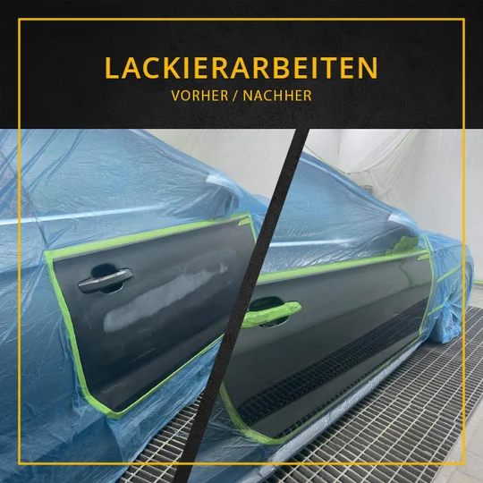 Vorher-Nachher: Lackierarbeiten