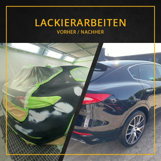 Vorher-Nachher: Lackierarbeiten