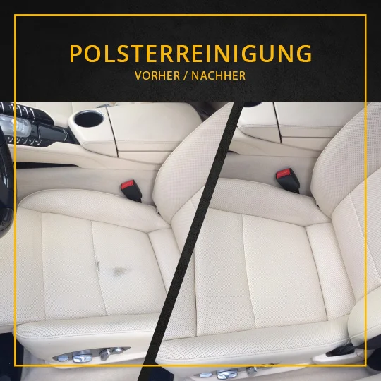 Vorher-Nachher: Polster-Reinigung