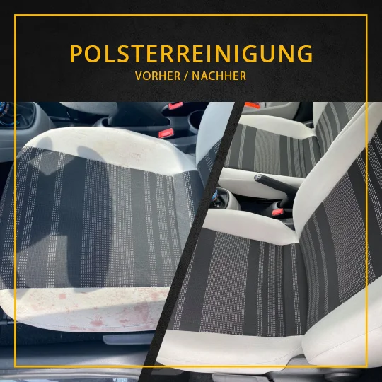 Vorher-Nachher: Polster-Reinigung