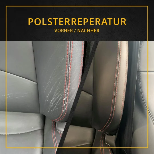 Vorher-Nachher: Polster-Reparatur