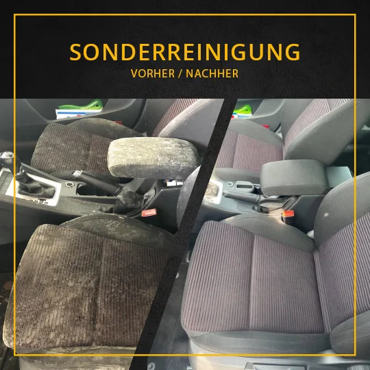 Vorher-Nachher: Sonderreinigung